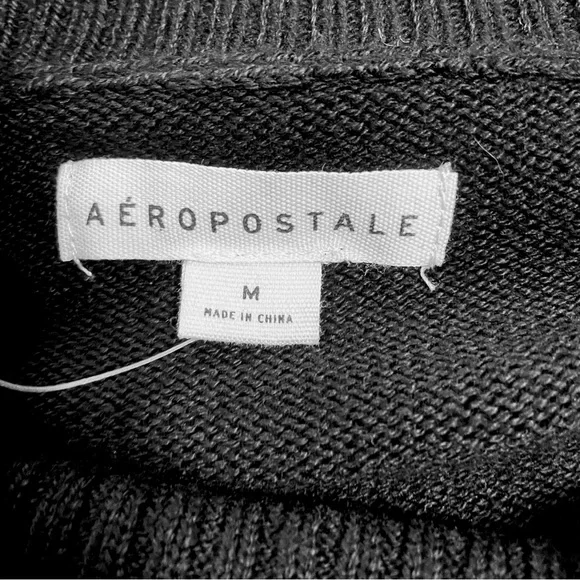 Aeropostale Black Cowl Neck Knit Sweater - Picture 7 of 11